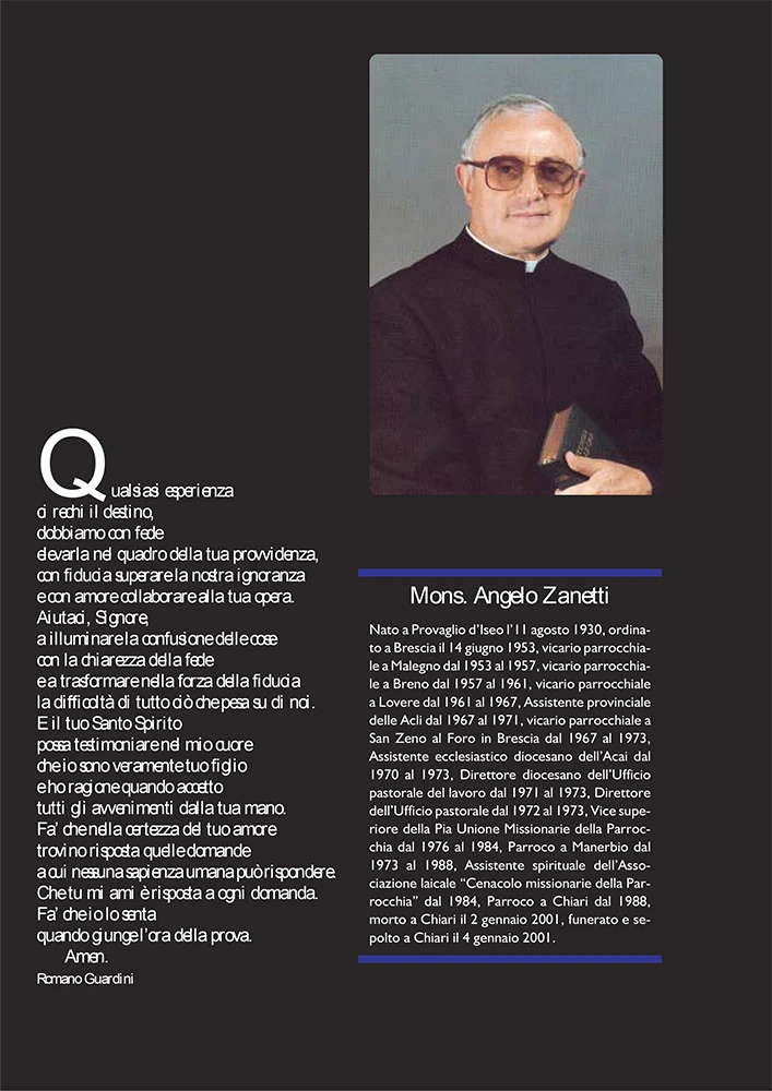 L'Angelo - Memoria Mons. Zanetti